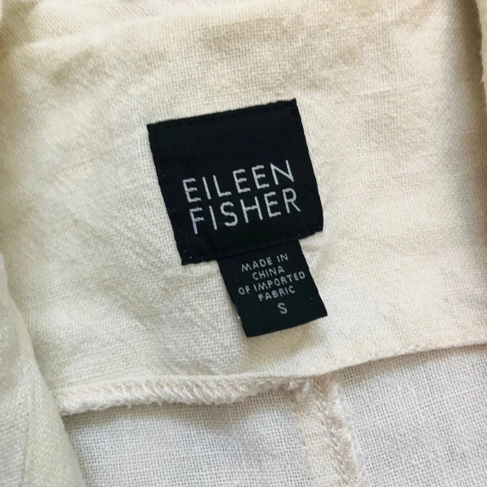 ⭐️Eileen Fisher Irish Linen One Button Blazer - Picture 4 of 7